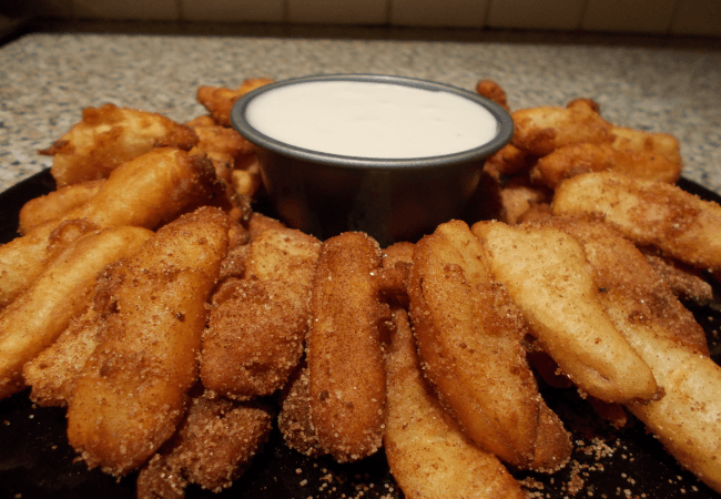 Fried Cinnamon Apple Fries
